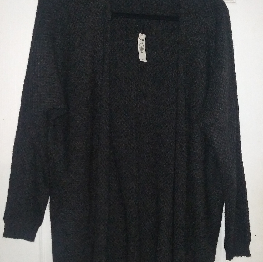 Express Charcoal Grey Cardigan Size M